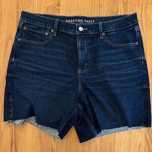 American Eagle Outfitters Dark Blue Denim Jean Shorts